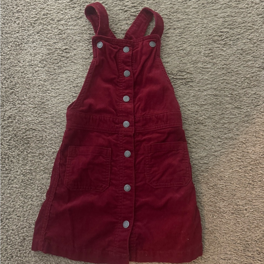Old Navy Red Corduroy Overalls